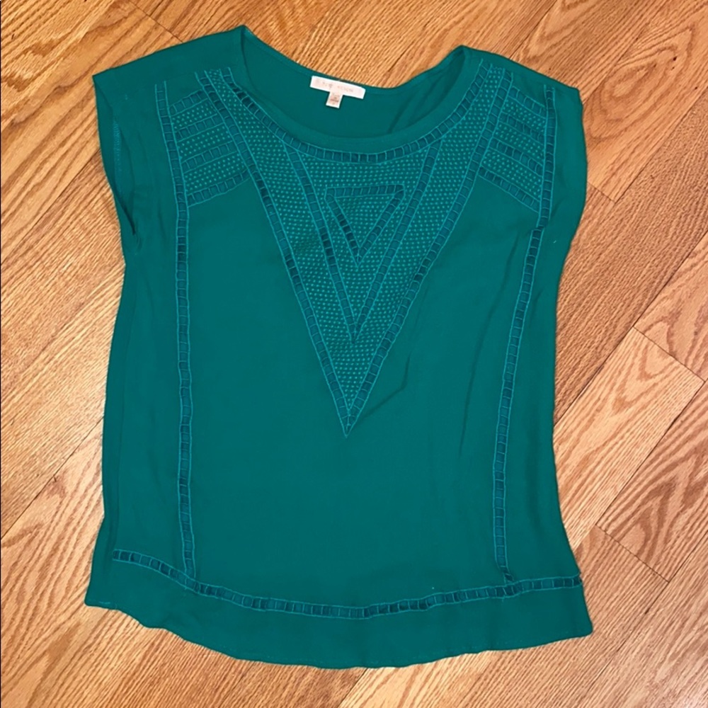 Shirt sleeve emerald green shirt